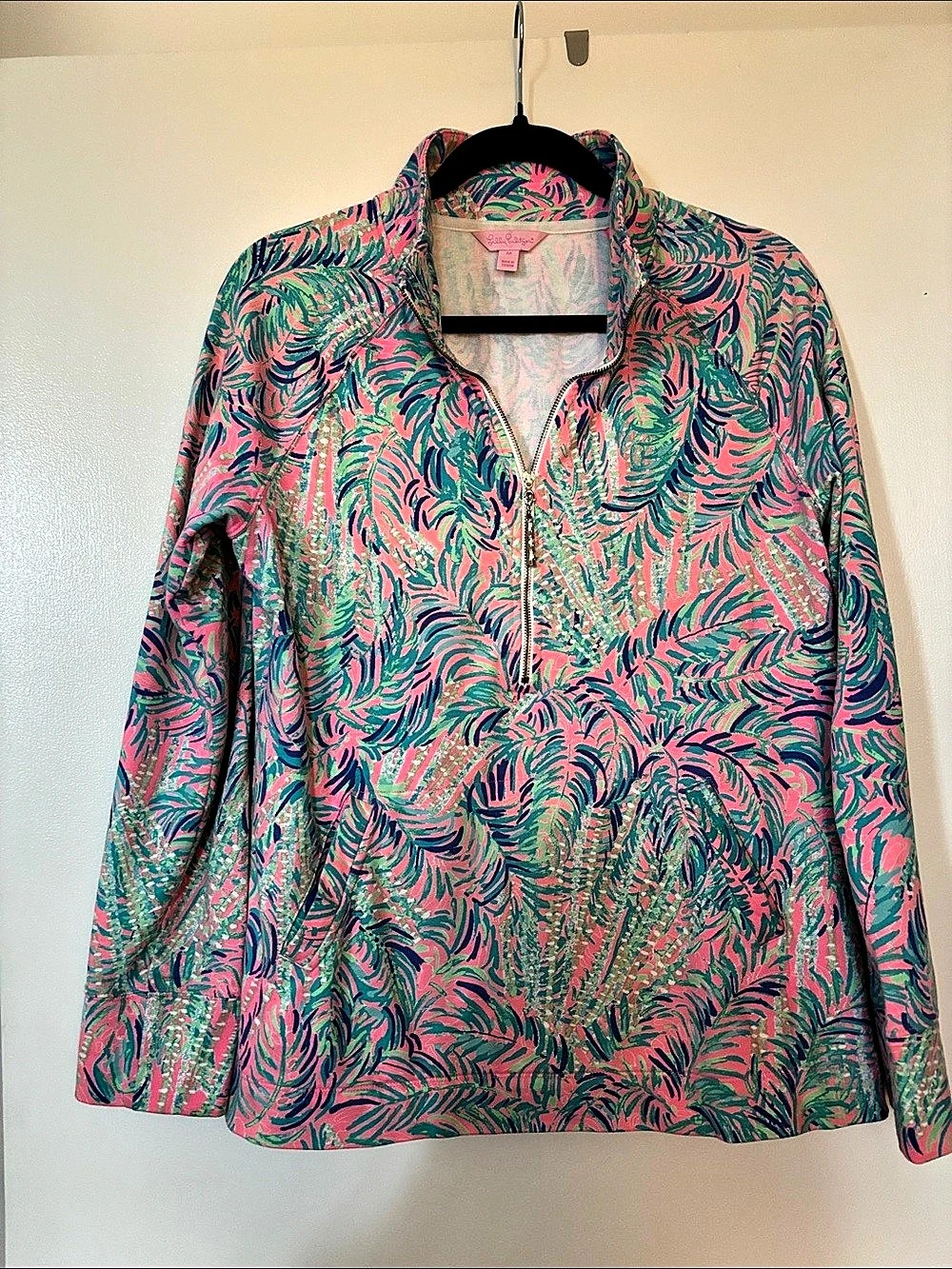 Lilly Pulitzer Popover Half-Zip Pullover size Medium